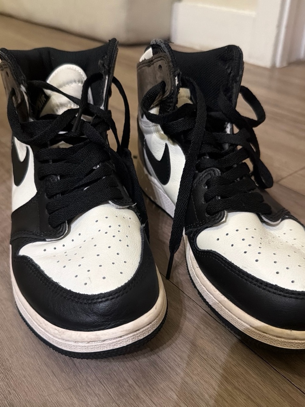 Black & White High-Top Sneakers